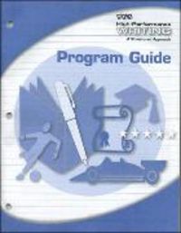 Produktbild: High-Performance Writing Advanced Level, Program Guide