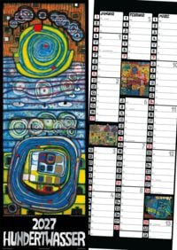 Produktbild: Hundertwasser Streifenkalender Art 2027