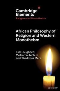 Produktbild: African Philosophy of Religion and Western Monotheism