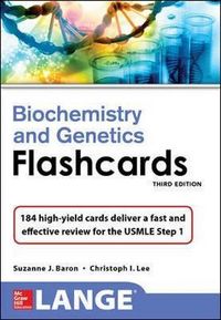 Produktbild: Baron, S: Lange Biochemistry and Genetics Flashhcards, Third