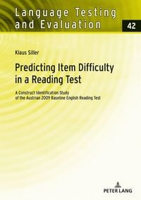 Produktbild: Predicting Item Difficulty in a Reading Test
