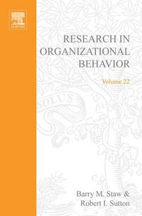 Produktbild: Research in Organizational Behavior