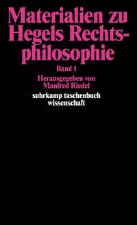 Produktbild: Materialien zu Hegels Rechtsphilosophie
