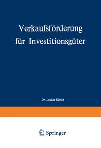 Produktbild: Verkaufsf&ouml;rderung f&uuml;r Investitionsg&uuml;ter