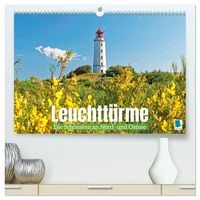 Produktbild: Leuchtt&uuml;rme: Die Sch&ouml;nsten an Nord- und Ostsee (hochwertiger Premium Wandkalender 2026 DIN A2 quer), Kunstdruck in Hochglanz