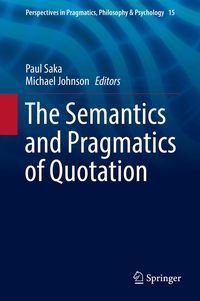 Produktbild: The Semantics and Pragmatics of Quotation