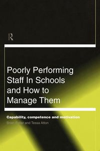Produktbild: Poorly Performing Staff in Schools and How to Manage Them