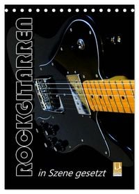 Produktbild: ROCKGITARREN in Szene gesetzt / Geburtstagskalender (Tischkalender 2026 DIN A5 hoch), CALVENDO Monatskalender