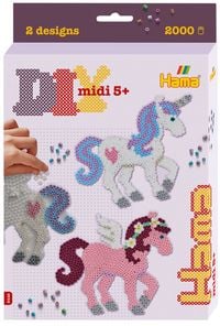 Produktbild: Hama 3448 - Kleine Geschenkpackung Traumpferde, B&uuml;gelperlen midi, 2000 St&uuml;ck