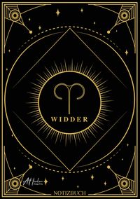 Produktbild: Edles Notizbuch Sternzeichen Widder | Designed by Alfred Herler
