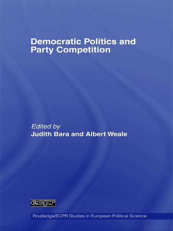 Produktbild: Democratic Politics and Party Competition