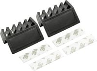 Produktbild: TRU Components CHDO-BK/2S Kabelhalter selbstklebend 1378462 Schwarz 1St.