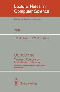 Produktbild: CONCUR '90: Theories of Concurrency: Unification and Extension