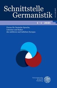 Produktbild: Schnittstelle Germanistik, Bd 1.1 (2021)