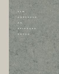 Produktbild: Dem Andenken an Reinhard Dohrn