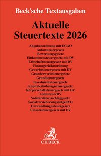 Produktbild: Aktuelle Steuertexte 2026