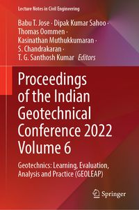 Produktbild: Proceedings of the Indian Geotechnical Conference 2022 Volume 6