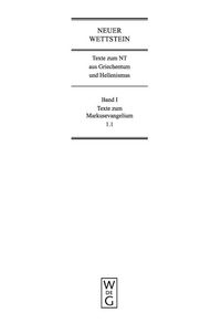 Produktbild: Texte zum Markusevangelium
