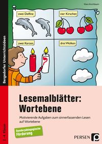 Produktbild: Lesemalbl&auml;tter: Wortebene