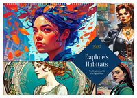 Produktbild: Daphne&rsquo;s Habitats, the Graphic Worlds of a Digital Muse (Wall Calendar 2027 DIN A2 landscape), CALVENDO 12 Month Wall Calendar