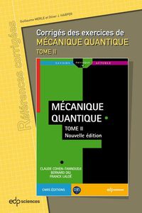 Produktbild: Corrig&eacute;s des exercices de M&eacute;canique Quantique tome 2