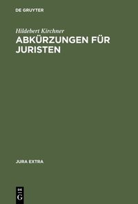 Produktbild: Abk&uuml;rzungen f&uuml;r Juristen