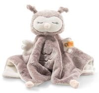 Produktbild: Steiff 241857 - Ollie Eule Schmusetuch, rosabraun/beige, Pl&uuml;sch, 26 cm