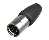 Produktbild: Neutrik NC5MX1-TOP-14 XLR-Steckverbinder Stecker, gerade Polzahl: 5 Schwarz 1St.