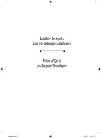 Produktbild: Nature des esprits / Nature of spirits in aboriginal...