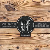 Produktbild: Wood Print Scrapbook Paper Pad