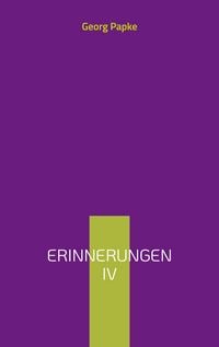 Produktbild: Erinnerungen IV