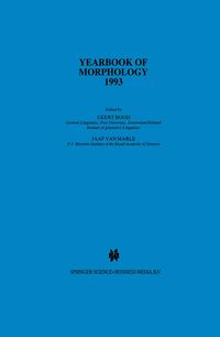 Produktbild: Yearbook of Morphology 1993