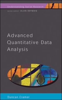 Produktbild: Cramer, D: Advanced Quantitative Data Analysis