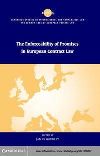 Produktbild: Enforceability of Promises in European Contract Law