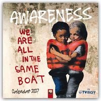Produktbild: Awareness by TVBOY &ndash; Kunstkalender 2027 &ndash; Original Flame Tree Publishing-Kalender [Kalender]