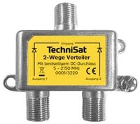 Produktbild: TechniSat 2-Wege-Verteiler SAT-Verteiler 2-fach