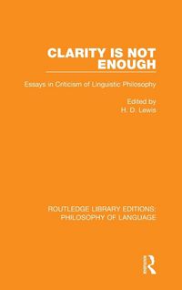 Produktbild: Clarity Is Not Enough