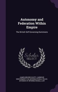 Produktbild: Autonomy and Federation Within Empire
