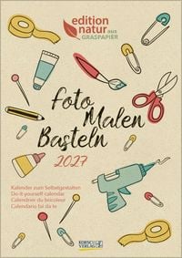 Produktbild Foto-Malen-Basteln Bastelkalender A4 Graspapier 2027