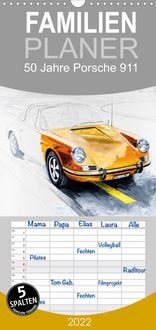 Produktbild: Familienplaner 50 Jahre Porsche 911 (Wandkalender 2022 , 21 cm x 45 cm, hoch)