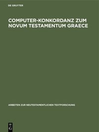 Produktbild: Computer-Konkordanz zum Novum Testamentum Graece