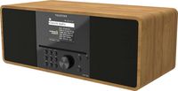 Produktbild: Telestar TOP 300 Holz Internet CD-Radio Internet, DAB+, UKW USB, WLAN, Internetradio, DAB+, CD, Bluetooth&reg;, AUX Inkl. Fernbedienung Holz