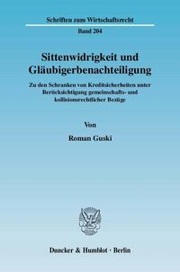 Produktbild: Sittenwidrigkeit und Gl&auml;ubigerbenachteiligung.