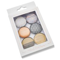 Magnet-Set (6 Stück) "Gelb/Grau"