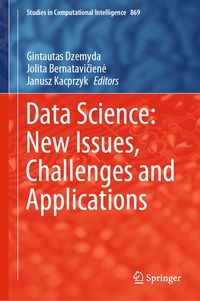 Produktbild: Data Science: New Issues, Challenges and Applications