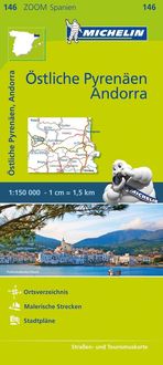 Michelin Zoomkarte Östliche Pyrenäen, Andorra 1 : 150 000 Michelin