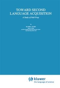 Produktbild: Toward Second Language Acquisition