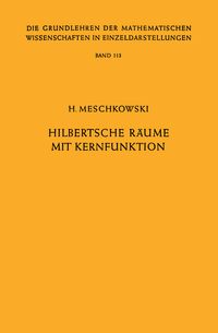 Produktbild: Hilbertsche R&auml;ume mit Kernfunktion