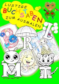 Produktbild: Lustige Buchstaben zum Ausmalen - Alphabet lernen mit Spa&szlig;