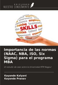 Produktbild: Importancia de las normas (NAAC, NBA, ISO, Six Sigma) para el programa MBA